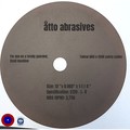 Atto Abrasives Rubber-Bonded Non-Reinforced Cut-off Wheels 12"x 0.060"x 1-1/4" 3W300-150-PT